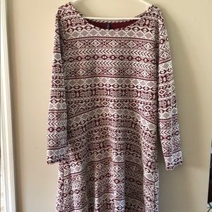 Long sleeve winter dress